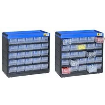 Uzglabāšanas kastu žurnāls allit VarioPlus Pro 464620 modulārs mazo detaļu organizators 29/50 kastēm, P x A x D 300 x 285 mm