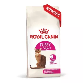 Sausā kaķu barība Royal Canin Exigent Fussy 400 g — pieaugušiem kaķiem paredzēta mājputnu gaļas formula, 40% olbaltumvielu, 17,5% tauku