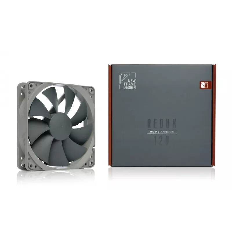 Noctua NF-P12 redux-1300 120 mm korpusa ventilators, pelēks