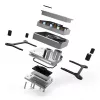 Ūdens bloks Alphacool 13444 Silver 72 mm x 72 mm x 26,5 mm