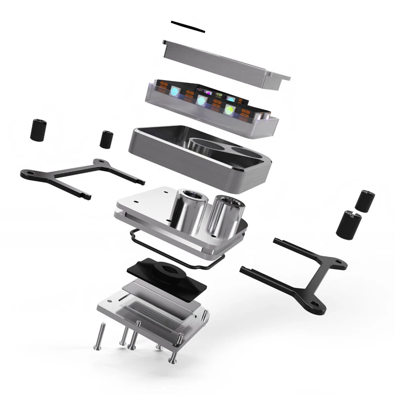 Ūdens bloks Alphacool 13444 Silver 72 mm x 72 mm x 26,5 mm