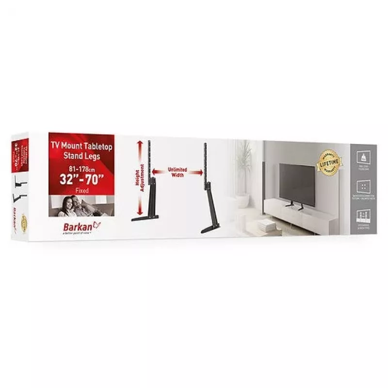 Barkan Mounting Systems S40 TV stiprinājums 70 inch melns 50 kg ietilpība