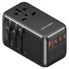 Lādētājs Vention FJGB0 100W GaN ar 3× USB-C un 1× USB-A, melns