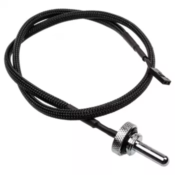 Alphacool Eiszapfen temperatūras sensors Plug G1/4 - temperatūras sensors šķidrās dzesēšanas sistēmai - hroms - 50 cm