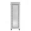 19 collu statīva skapis LANBERG FF01-8047-23SL 47U 800x1200 mm pelēks ar perforētām durvīm