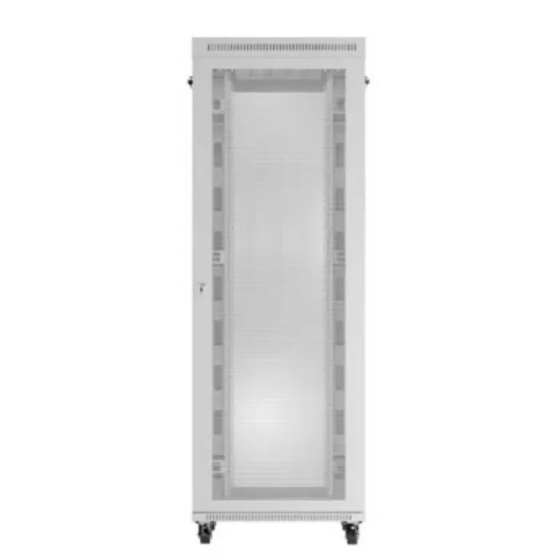 19 collu statīva skapis LANBERG FF01-8047-23SL 47U 800x1200 mm pelēks ar perforētām durvīm