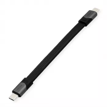 USB kabelis ROLINE 11029078 USB4 Gen 3x2 0,15 m USB C melns