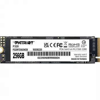 SSD disks Patriot P320 256GB M.2 2280 PCIe 3.0 x4 NVMe