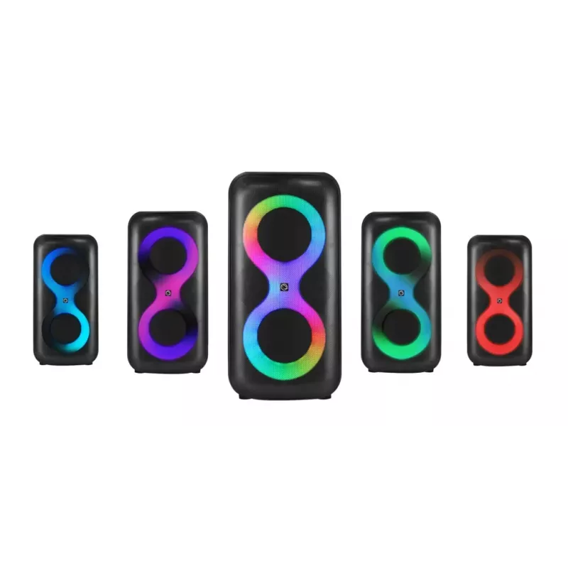 Portable music center MANTA SPK0401B100 Bluetooth speaker, 100 W peak, FM radio, karaoke, built-in baterija, X-BASS