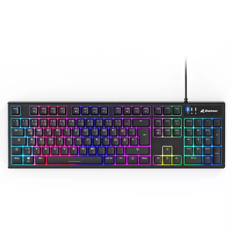 Spēļu tastatūras un peles komplekts Sharkoon SKILLER SGB15 Combo DE ar vācu izkārtojumu