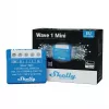 Viedais relejs Shelly Qubino Wave 1 Mini bezvadu 110–240V, 8A AC / 5A DC, 868,4 MHz, iekštelpām, zils