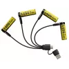 Uzlādējams Li-Ion AA 1,5V akumulatoru komplekts Nitecore NH2400 2400mAh — 4 gab. iepakojumā