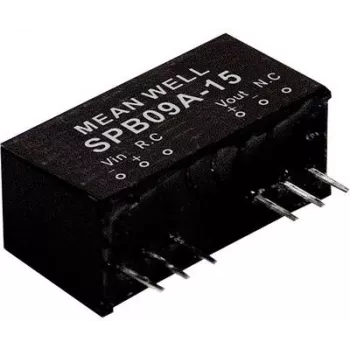 strāvas adapteris mean well SPB09A-15, 9 W, 15 V, 0.6 A, RoHS