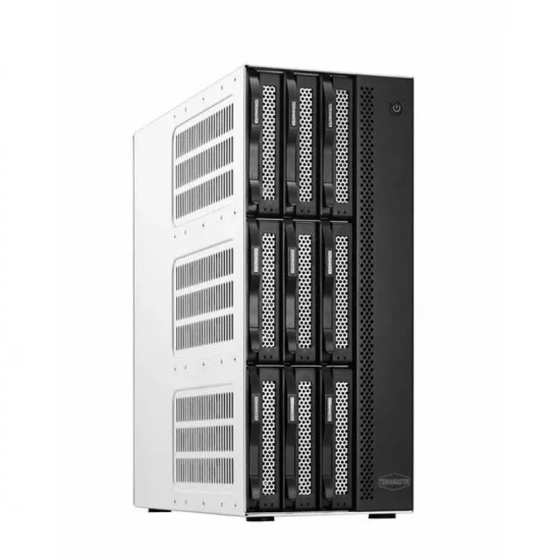 TerraMaster T9-500 PRO NAS/krātuves serveris Darbvirsma Intel® Core™ i7 16 GB DDR5 0 TB Pelēka