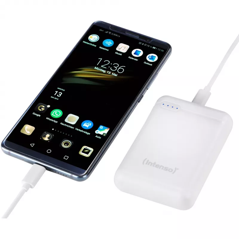 Ārējais akumulators USB 10000MAH/Balts XS10000 Intenso