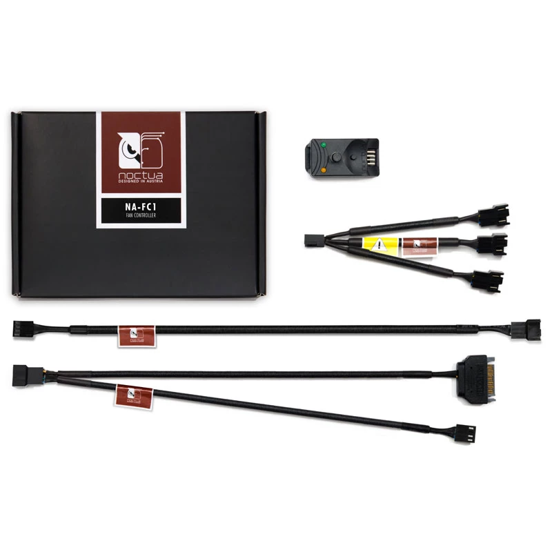 Ventilatora ātruma regulators Noctua NA-FC1 3 kanāli melns