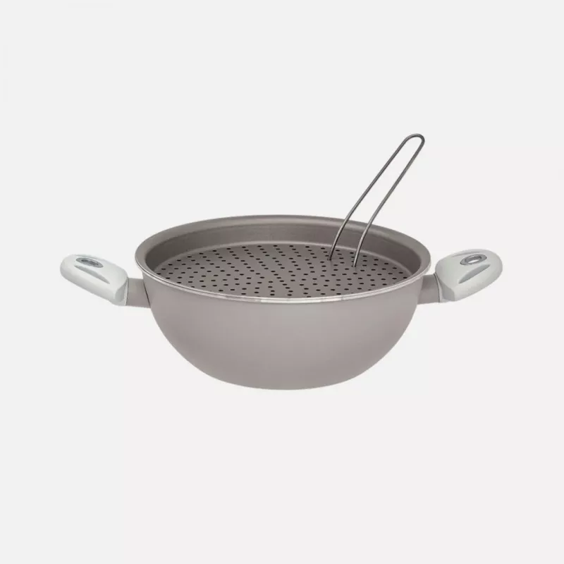 Trauku komplekts Pensofal balta Diamond Vapsi 24 cm katls ar diviem rokturiem un vāku