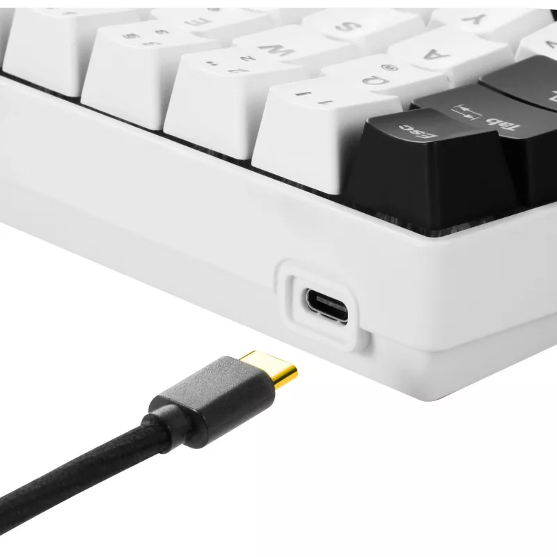 Sharkoon SGK50 S4 Tastatūra Spēļu USB QWERTZ Vācu Balta RGB LED