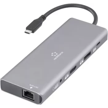 Renkforce USB-C dokstacija RF-DKS-905 10-in-1 8K PD 3.1 Piemērota zīmola dokstacijām (RF-6328190)