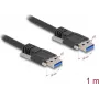 DeLOCK 81254 USB kabelis 1m USB A melns 5 Gbit/s