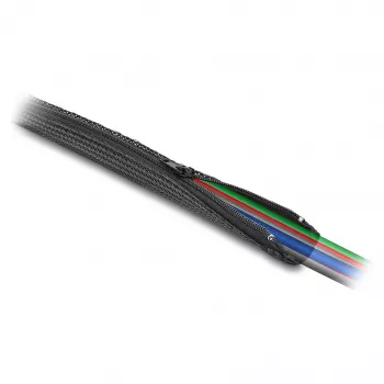 DeLOCK pītais apvalks ar rāvējslēdzēju, karstumizturīgs, 5 m x 50 mm, melns