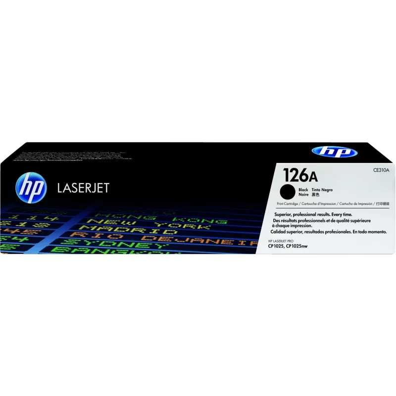 HP 126A Original melnā LaserJet tonera kasetne, 1200 lapas, melna, 1 gab.