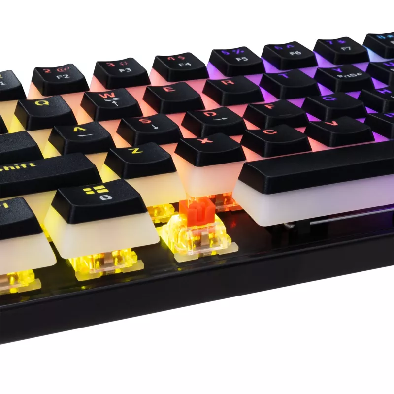 Spēļu tastatūra White Shark GK-2202 Ashiko 2 melna/sarkana ASV izkārtojums