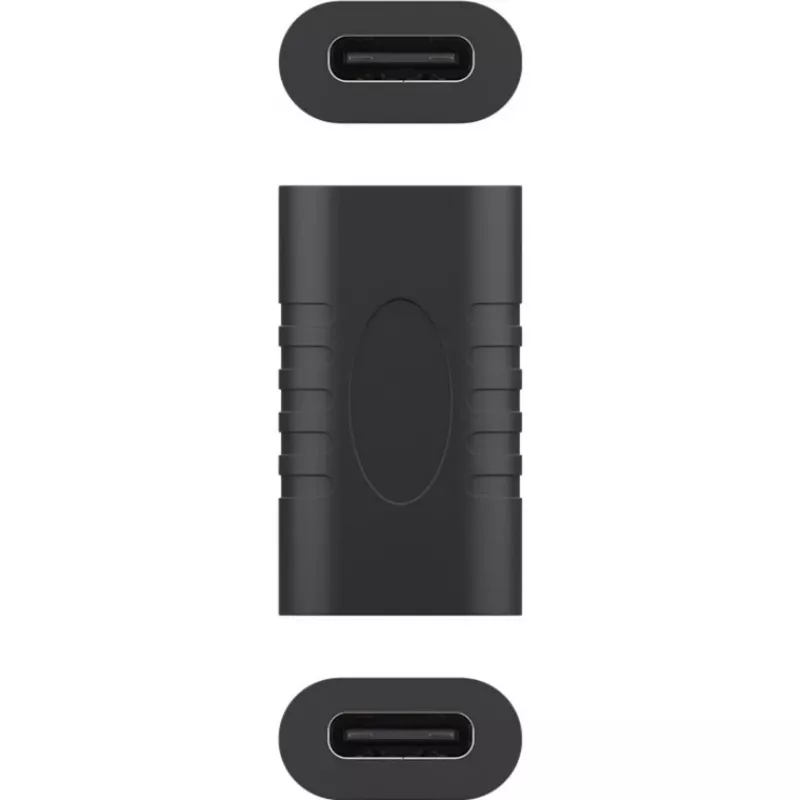 Kabeļa savienotāju pārveidotājs Goobay 45401 USB-C melns