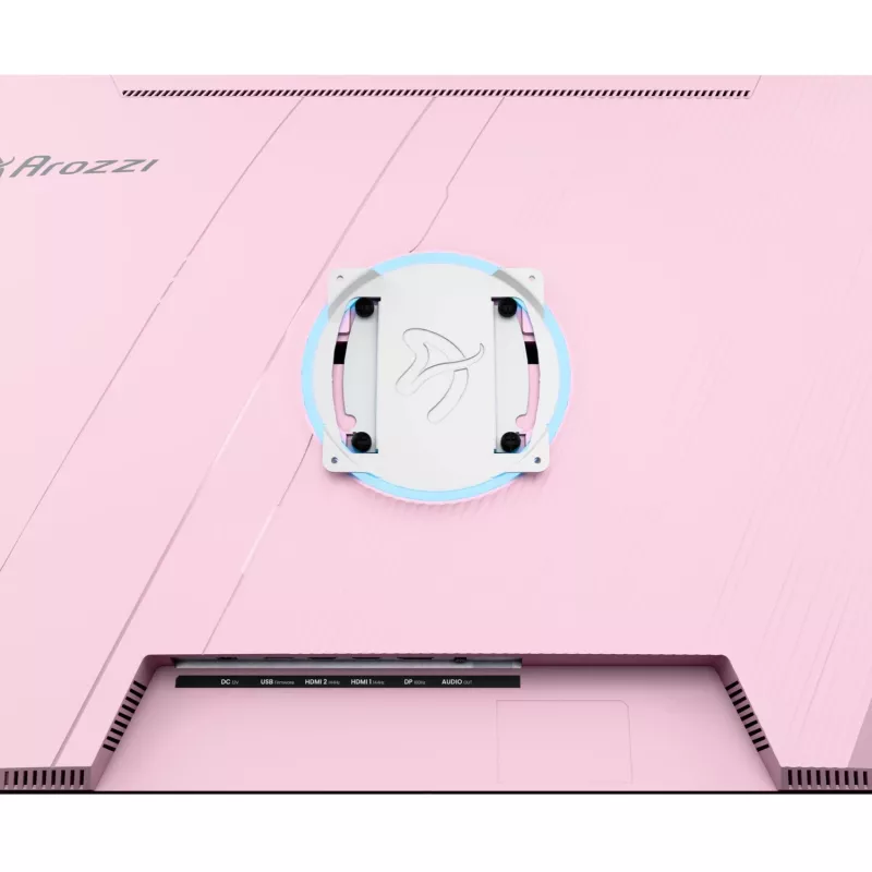 Datora monitors Arozzi Nova 32 collas (80 cm) 2560×1440 Quad HD LED 1 ms 16:9 Rozā ar skaļruņiem un VESA