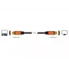 DeLOCK - HDMI kabelis - HDMI (M) uz HDMI (M) - 50 cm - Trīskārša izolācija - Melns, Zelts - 8K atbalsts