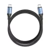 Vention USB 2.0 5A 240W 1m MELNS USB-C uz C kabelis