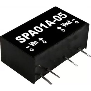 strāvas adapteris mean well SPA01B-15, ieeja 18–36 V, izeja 15 V, 1 W, RoHS