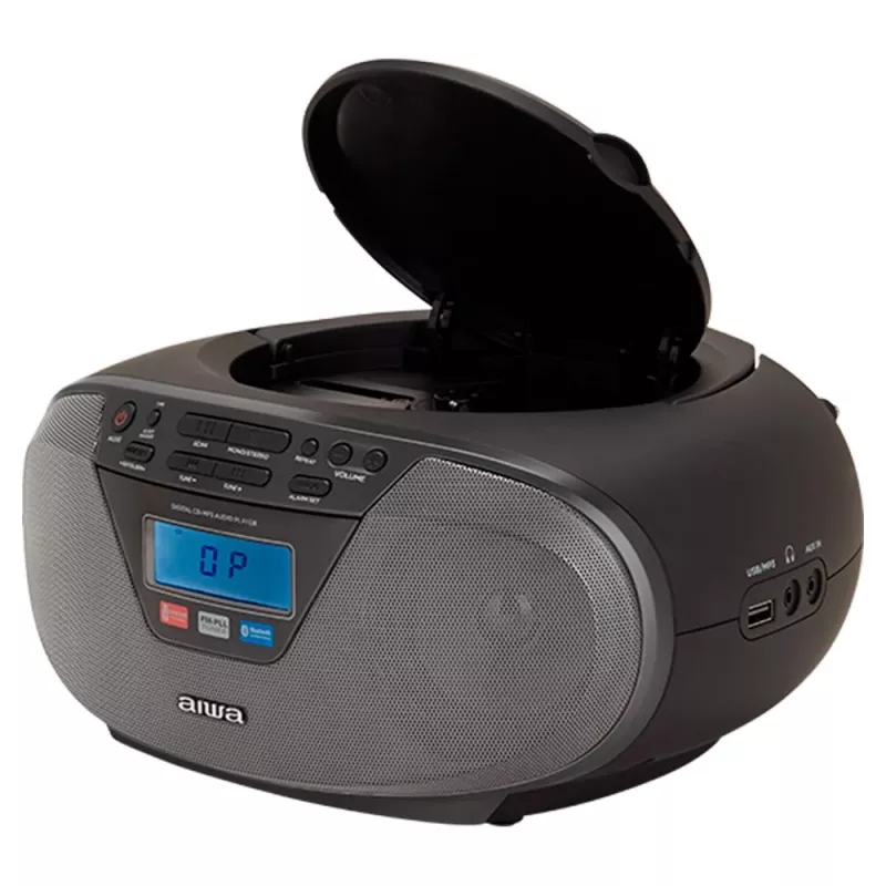 Audio mikro sistēma Aiwa BBTU-400BK, CD/MP3/FM-PLL/BT atskaņotājs (melna)