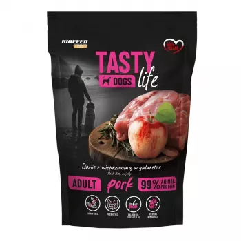 BIOFEED Tasty Dogs Life Cūkgaļa - mitrā suņu barība - 500g