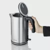 Elektriskā tējkanna SEVERIN WK 3449 — 1,7 L, 2400 W, nerūsējošais tērauds/plastmasa, melna-sudraba