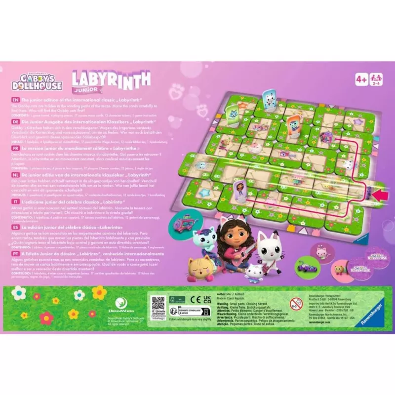 Gabby's Dollhouse Junior Labyrinth, galda spēle