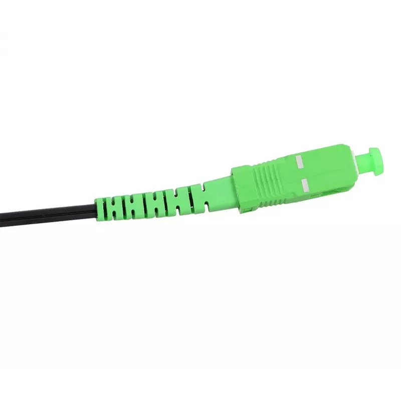Optiskās šķiedras kabelis Extralink EX.19348 15 m SC–SC FTTH G.657.A2 Melns/Zaļš