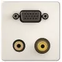 VGA Audio Video pieslēgvirsma (1/2 kabeļa atzars) kindermann 7454000551