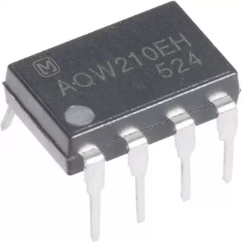 Panasonic PhotoMOS-Relejs AQW_EH-Series AQW212EH Pole 8 Pin 2 Normal Atveros Kontakts 60 V DC/AC 500 mA (AQW212EH)