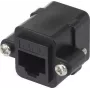 Renkforce RJ45 tīkla adapteris CAT 6 [1x RJ45-Ligzda - 1x RJ45-Ligzda] Melns (RF-4712202)