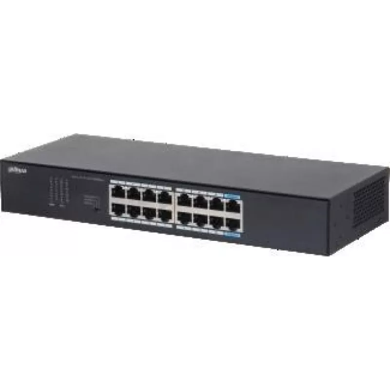 Dahua Technology S3016-16GT tīkla komutators Neapstrādājams L2 Gigabit Ethernet (10/100/1000) Darbvirsmas/sienas stiprinājums Melns