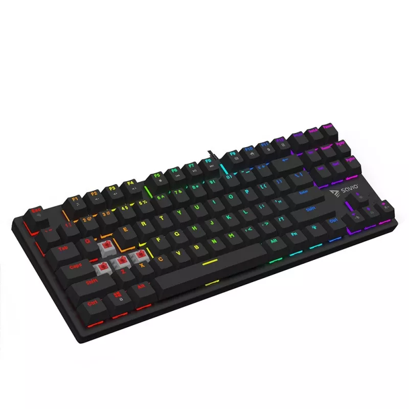 Mehāniskā tastatūra RGB Tempest X2 Outemu Red Savio Savgk-tempest X2 Red