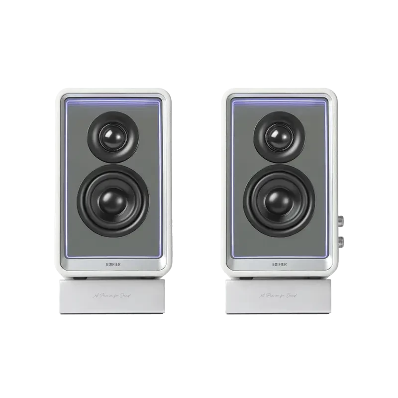 Edifier Desktop Active Monitor ar GaN lādētāju | QR65 | 70 W | Balts | Bezvadu savienojums