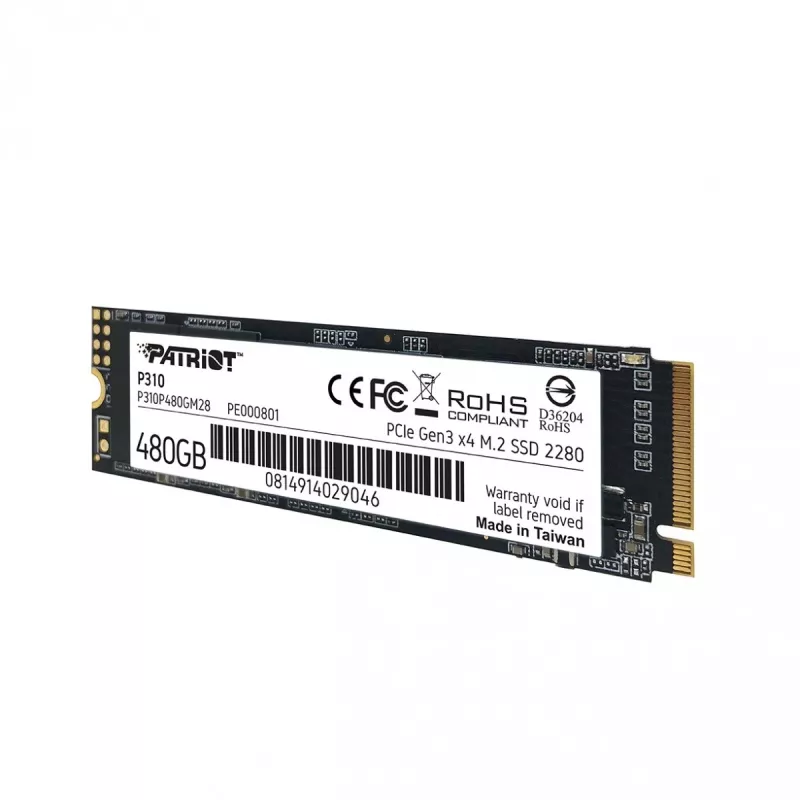 SSD disks Patriot Memory 480 GB M.2 PCI Express 3.0 NVMe P310