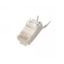 RJ45 savienotājs Extralink CAT6A FTP 8P8C, caurspīdīgs, vīrišķais/sievišķais, 1 gab.