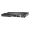 Hewlett Packard Enterprise HPE Aruba 6300M - Slēdzis - L3 - pārvaldīts - 24 x 1/2,5/5/10GBase-T + 4 x 1 Gigabits / 10 Gigabits / 25 Gigabits / 50 Gigabits SFP56 (Augšupielāde / Sakraušana) - Priekšpuse