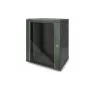 DIGITUS Dynamic Basic DN-19 16-U-EC-SW - skapis - tīkla skapis - piemērots montāžai pie sienas - RAL 9005 - 16U - 48.3 cm (19 inch)