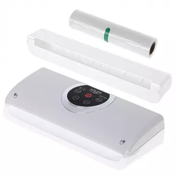 Vakuuma aizzīmogotājs Adler AD 4503, 130 W, vakuums -750 līdz -800 mbar, C tipa kontaktdakša, pelēks/baltss