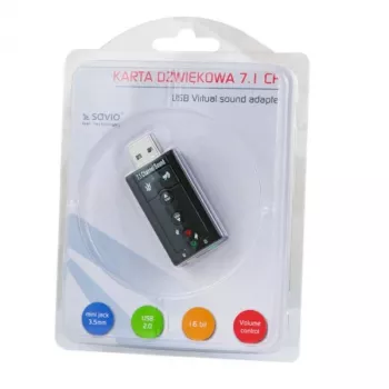 Savio AK-01 audio karte 7.1 kanāli USB