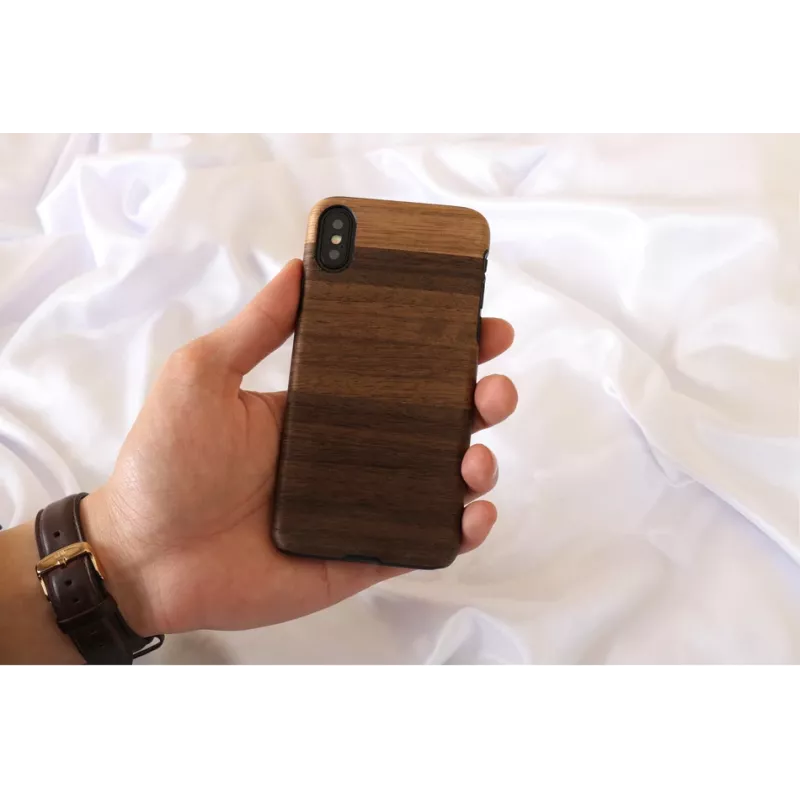 Viedtālruņa maciņš man and wood iPhone X/XS — fango melns
